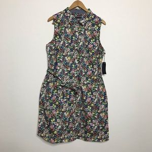 Tommy Hilfiger Plus Size Floral Button Up Dress 14 NWT